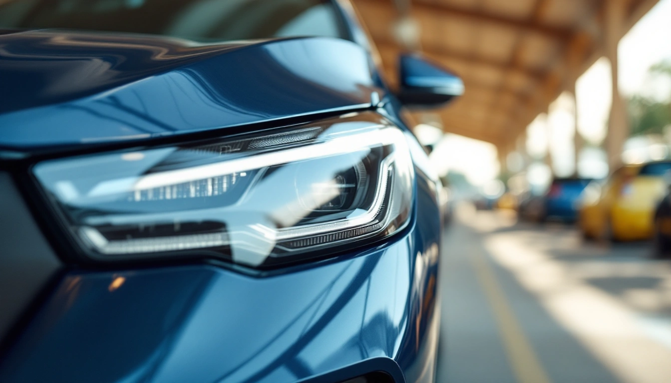A close view of a rental car's undamaged front wing and headlight — Is Full Coverage Worth It on a Rental Car? (2026)