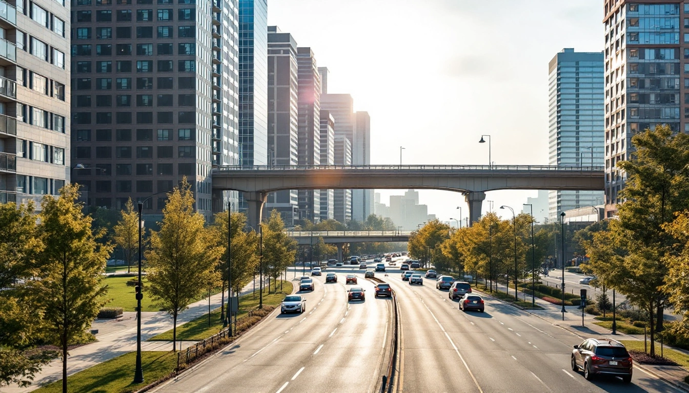 A wide lakefront city boulevard with an elevated rail crossing overhead — Do You Need a Car in Chicago?