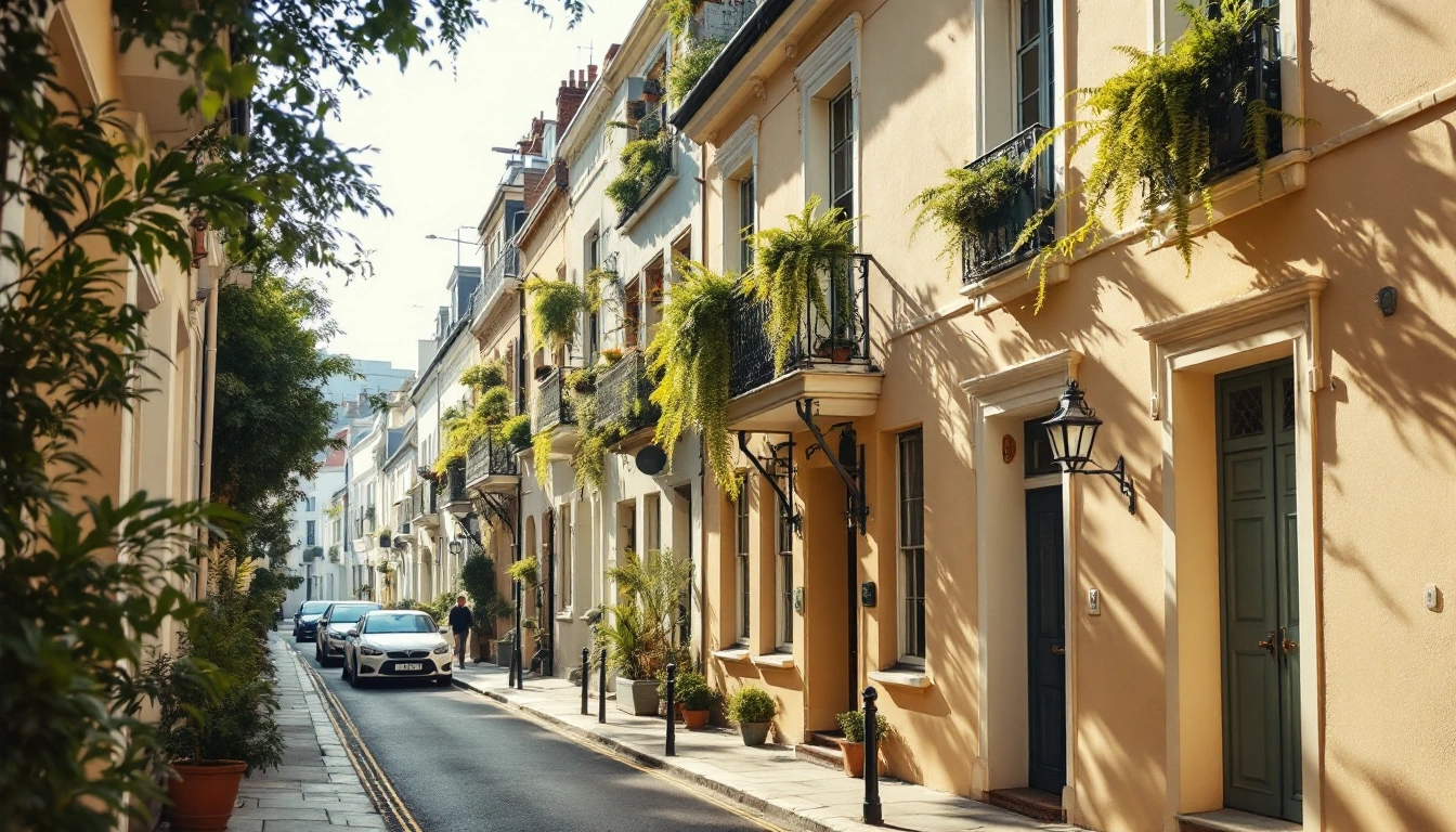 A narrow street of pastel townhouses with cast-iron balconies — Do You Need a Car in New Orleans?