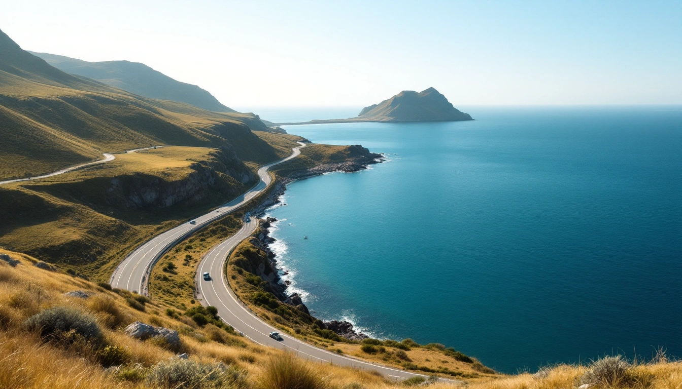 A coastal highway curving around a bay below a jagged green ridge — Do You Need a Car in Oahu?